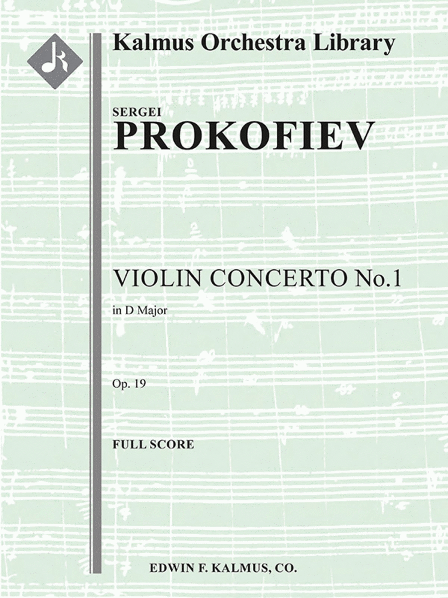 Violin Concerto No. 1, Op. 19 Full Orchestra scores gallery preview page 1