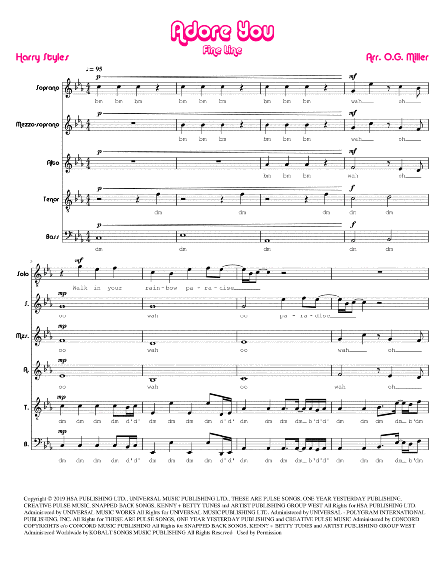 Adore You Divisi scores gallery preview page 1