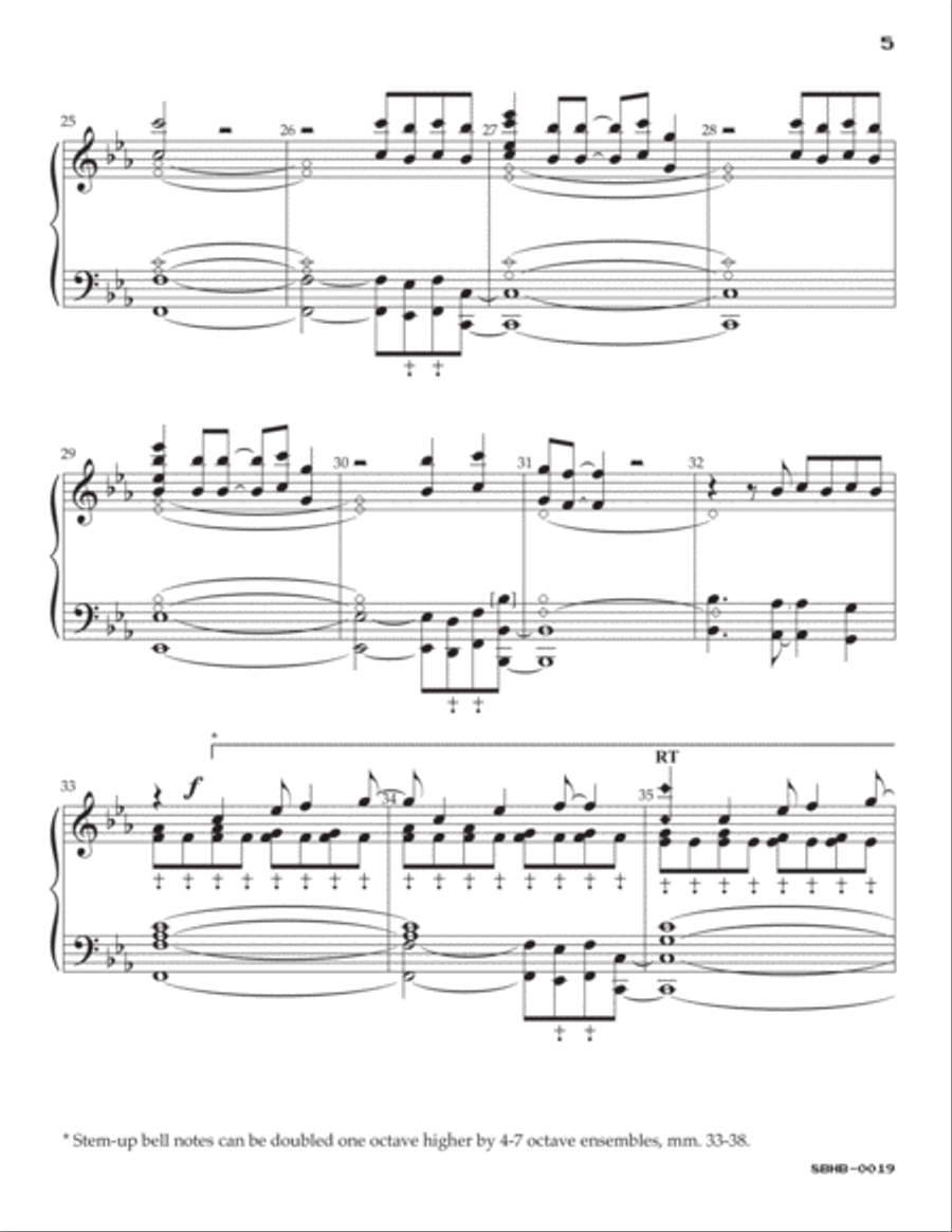 Blinding Lights Handbell Choir scores gallery preview page 5