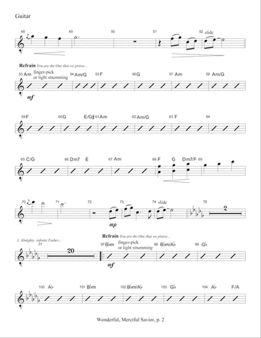 Wonderful, Merciful Savior Set of Parts scores gallery preview page 3
