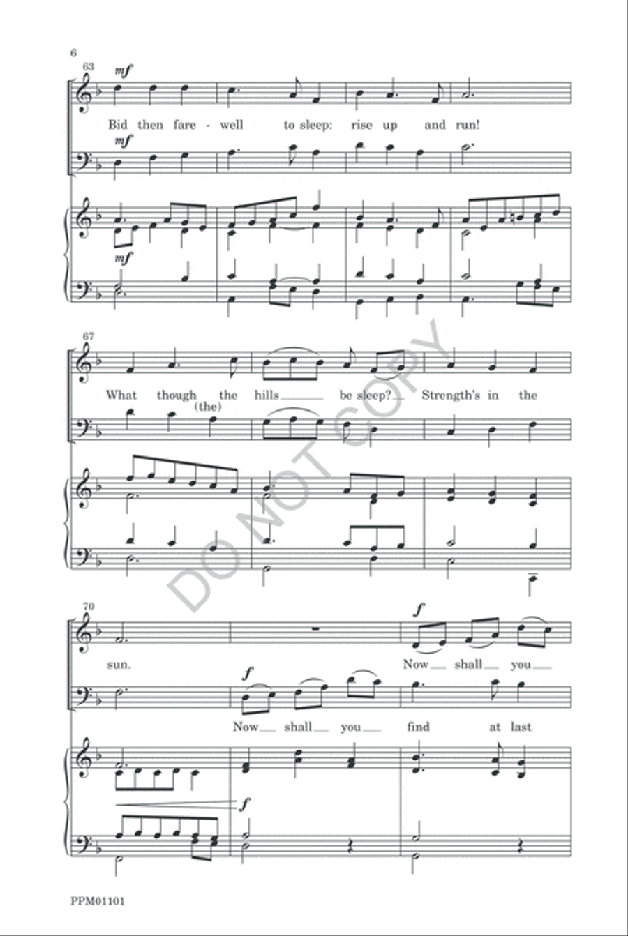 High O'er the Lonely Hills 4-Part scores gallery preview page 9