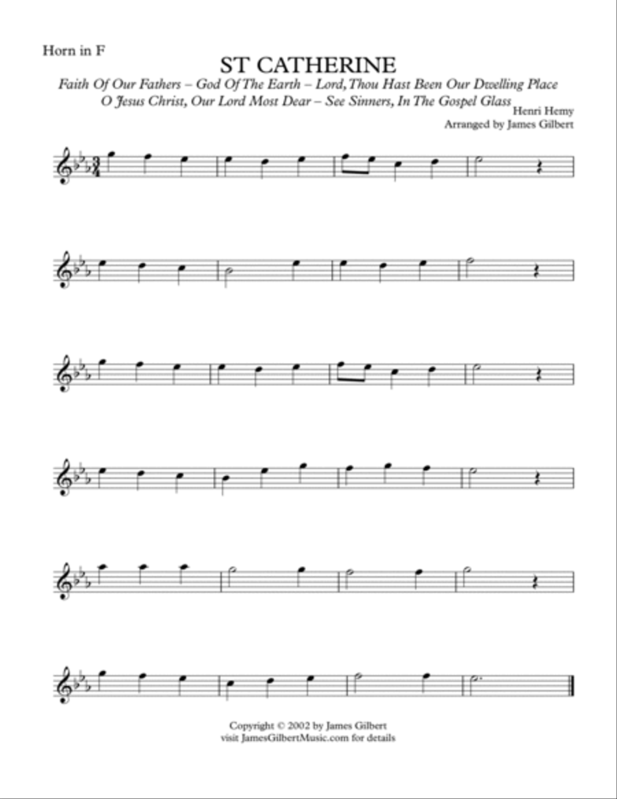 ST CATHERINE (Faith of our Fathers) Small Ensemble scores gallery preview page 6