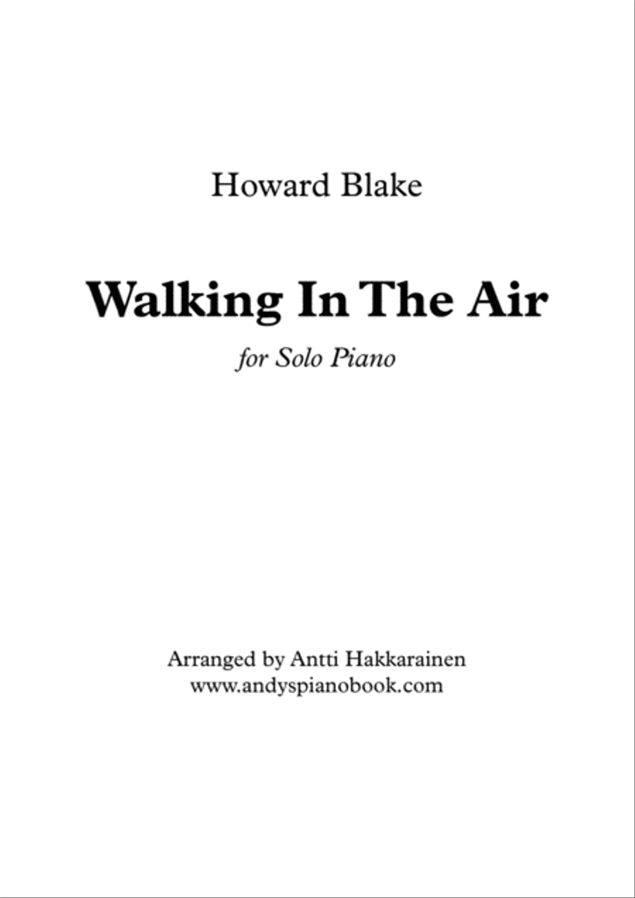 Walking In The Air Piano Solo scores gallery preview page 1