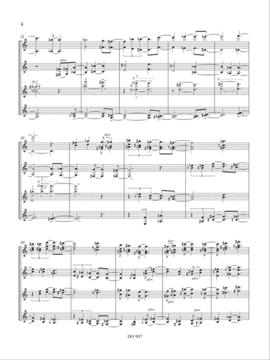 4 figures acoustiques 4 figures acoustiques Guitar Ensemble scores gallery preview page 4