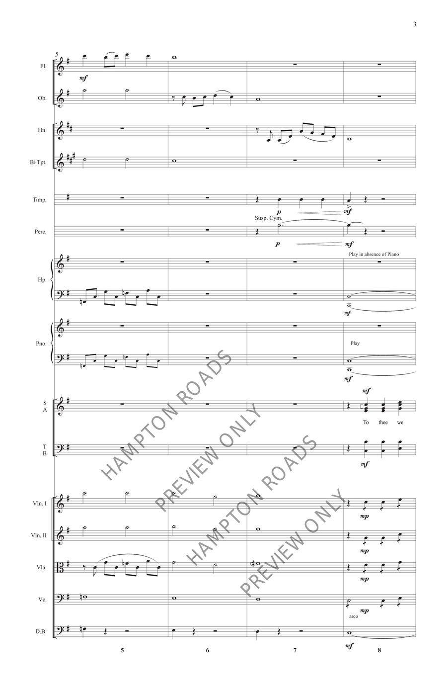 For the Beauty of the Earth (Full Score) Choir scores gallery preview page 4