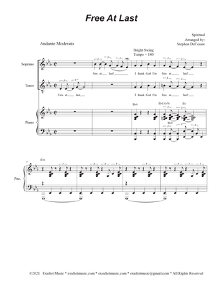 Free At Last (2-part choir - (Soprano and Tenor)