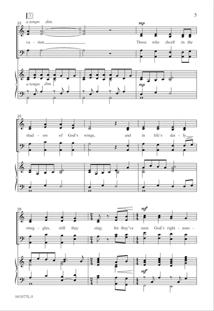 Not by Might, Nor by Power 4-Part scores gallery preview page 5