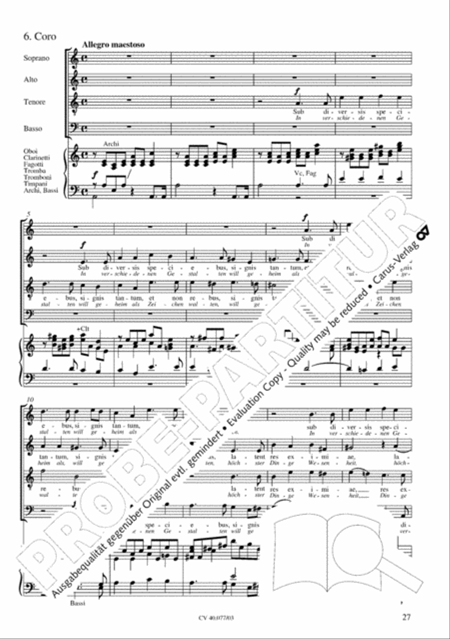 Lauda Sion 4-Part scores gallery preview page 32