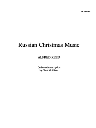 Book cover for Russian Christmas Music: 1st F Horn