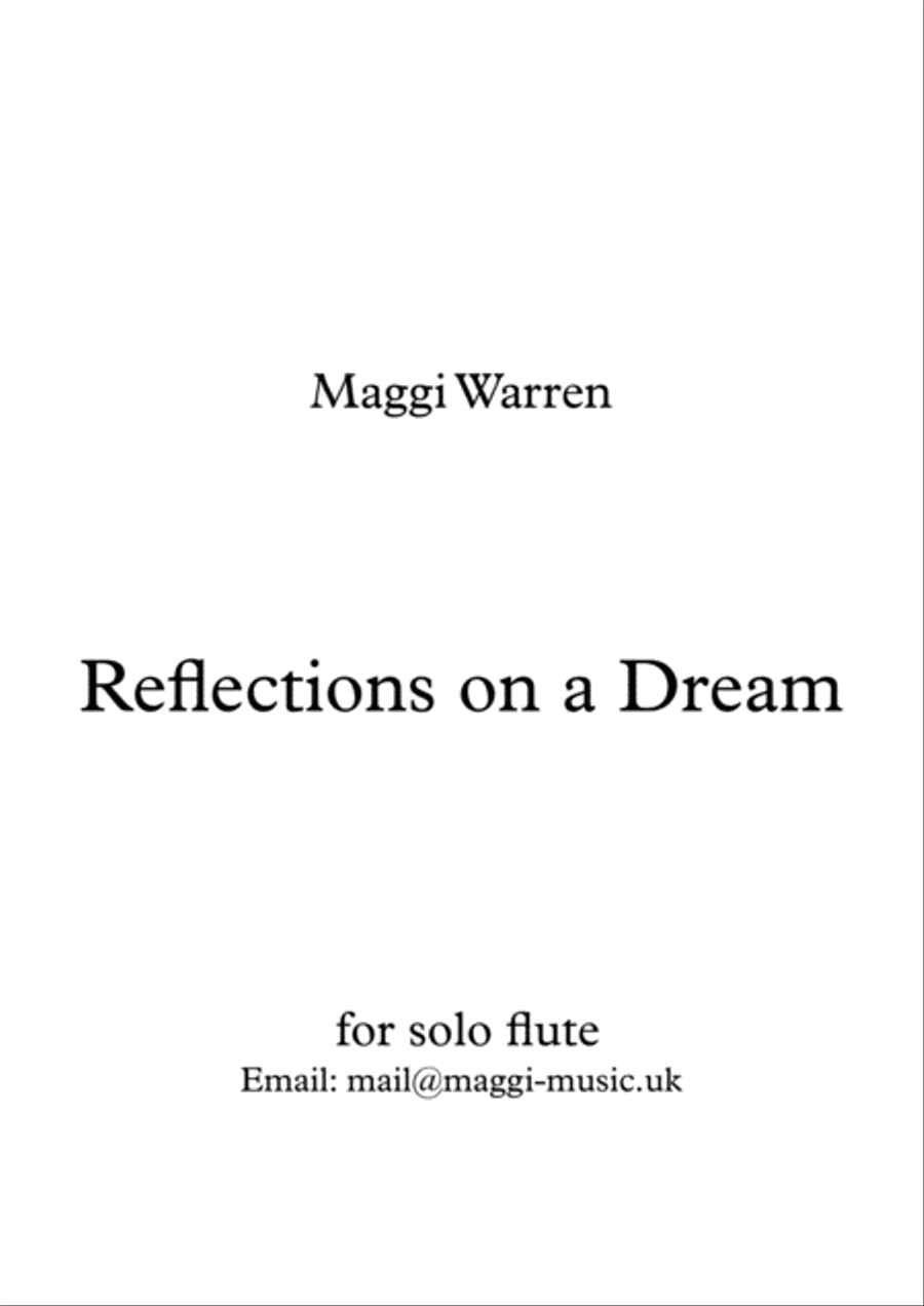 Reflections On A Dream Flute Solo scores gallery preview page 1