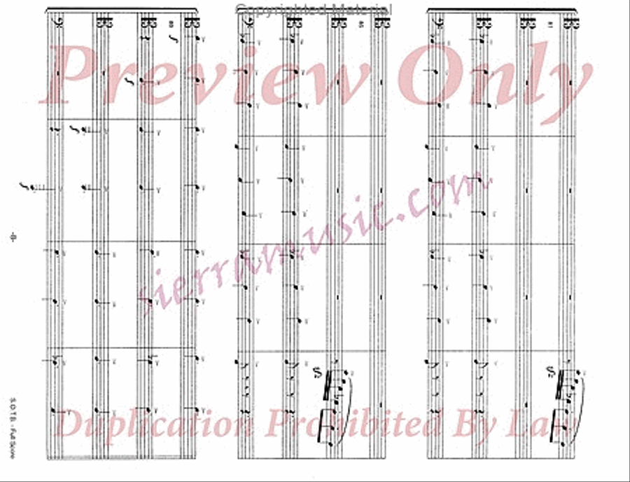 South Of The Border Trombone Quartet scores gallery preview page 9