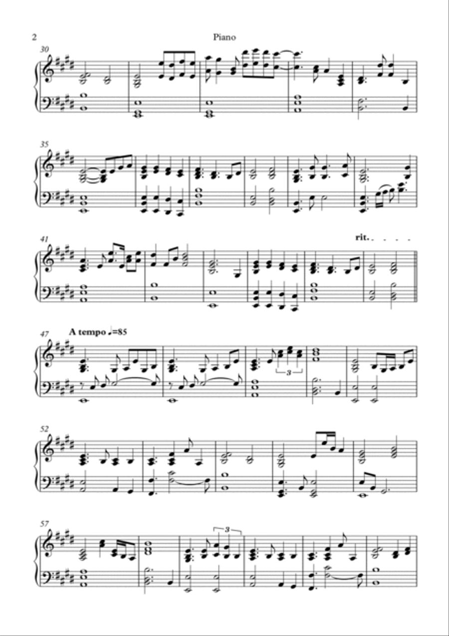 Nunca Te Olvidare Voice scores gallery preview page 2