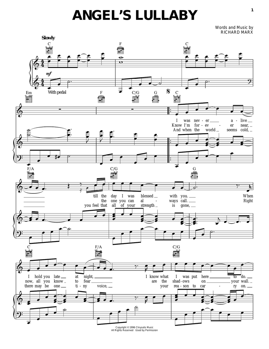 Angel's Lullaby Angel's Lullaby Acoustic Guitar scores gallery preview page 1