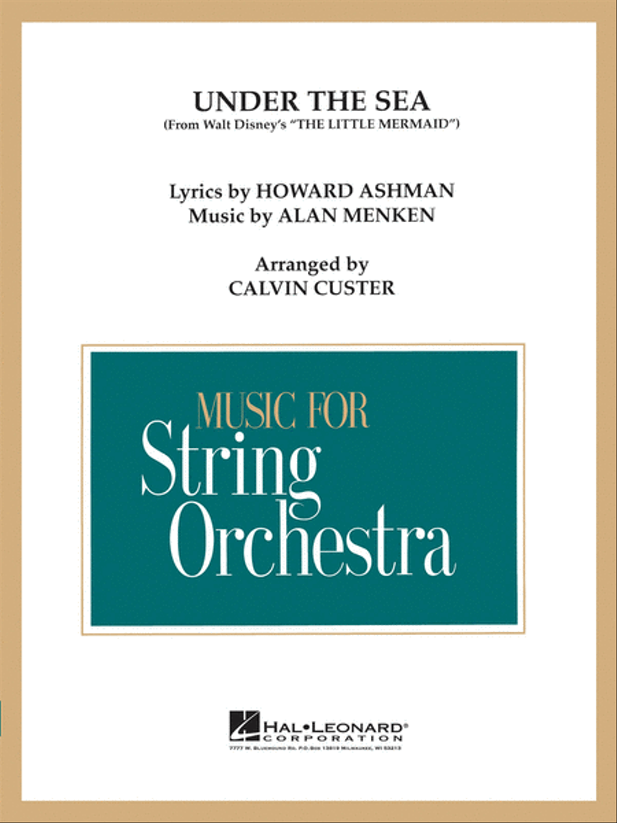 Under the Sea (from The Little Mermaid) by Alan Menken String Orchestra - Sheet Music
