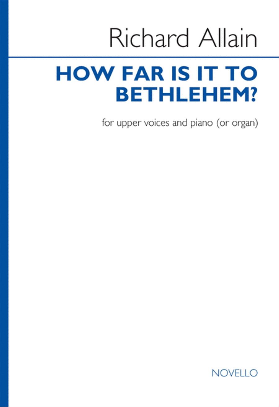 How far is it to Bethlehem? Choir scores gallery preview page 1