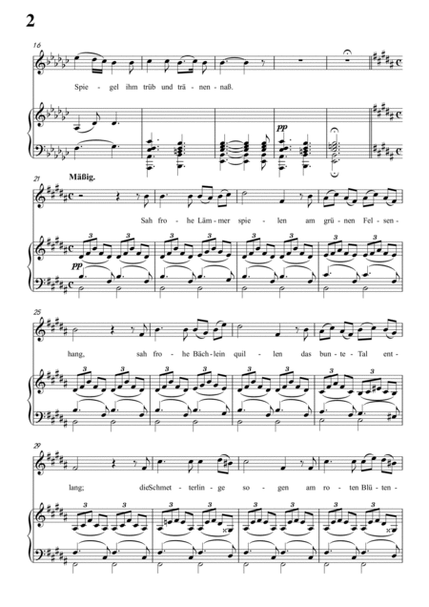 Schubert-Der Jüngling auf dem Hügel in bE minor,Op.8 No.1,for Vocal and Piano