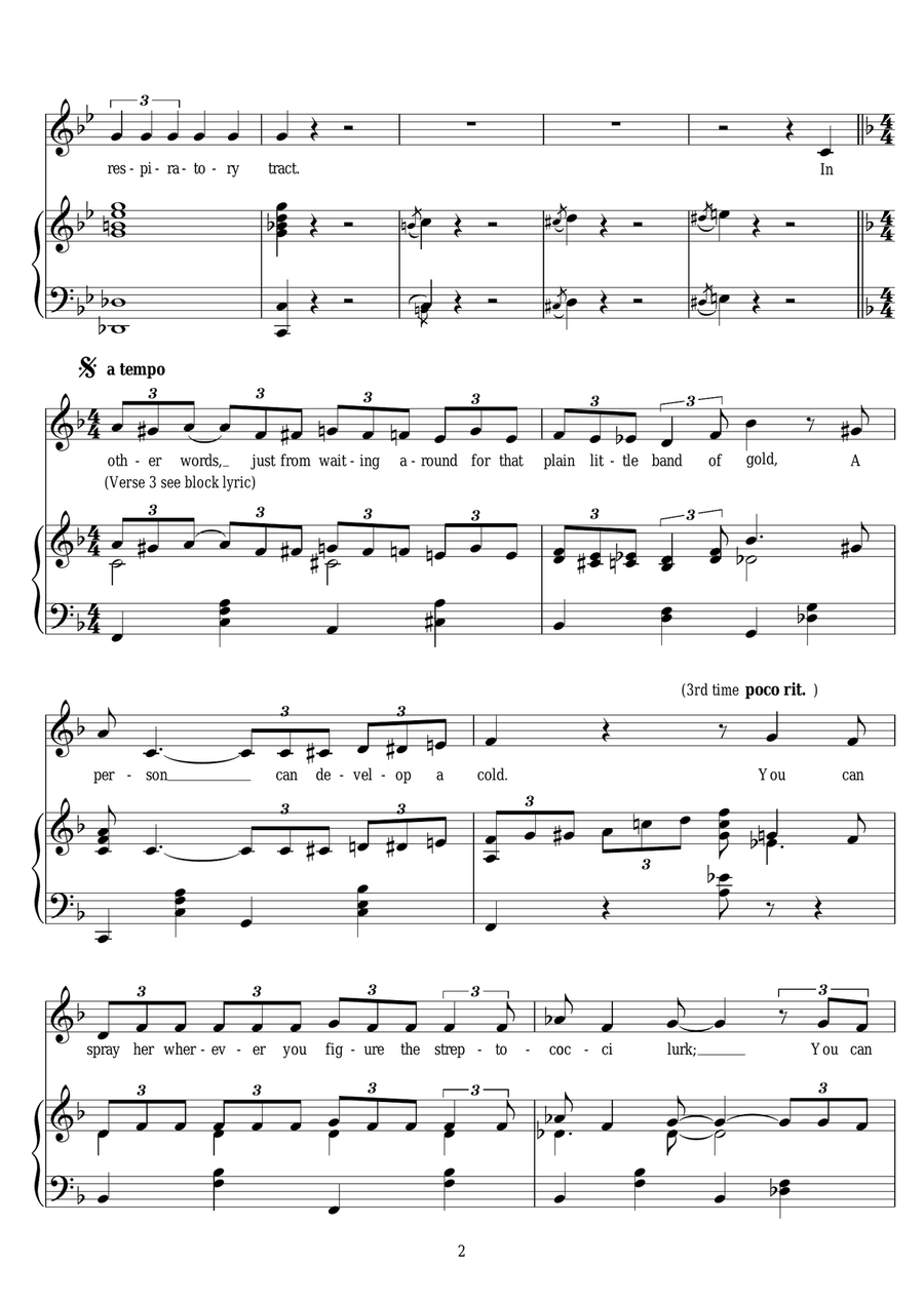 Adelaide's Lament (from Guys And Dolls) Piano, Vocal scores gallery preview page 2