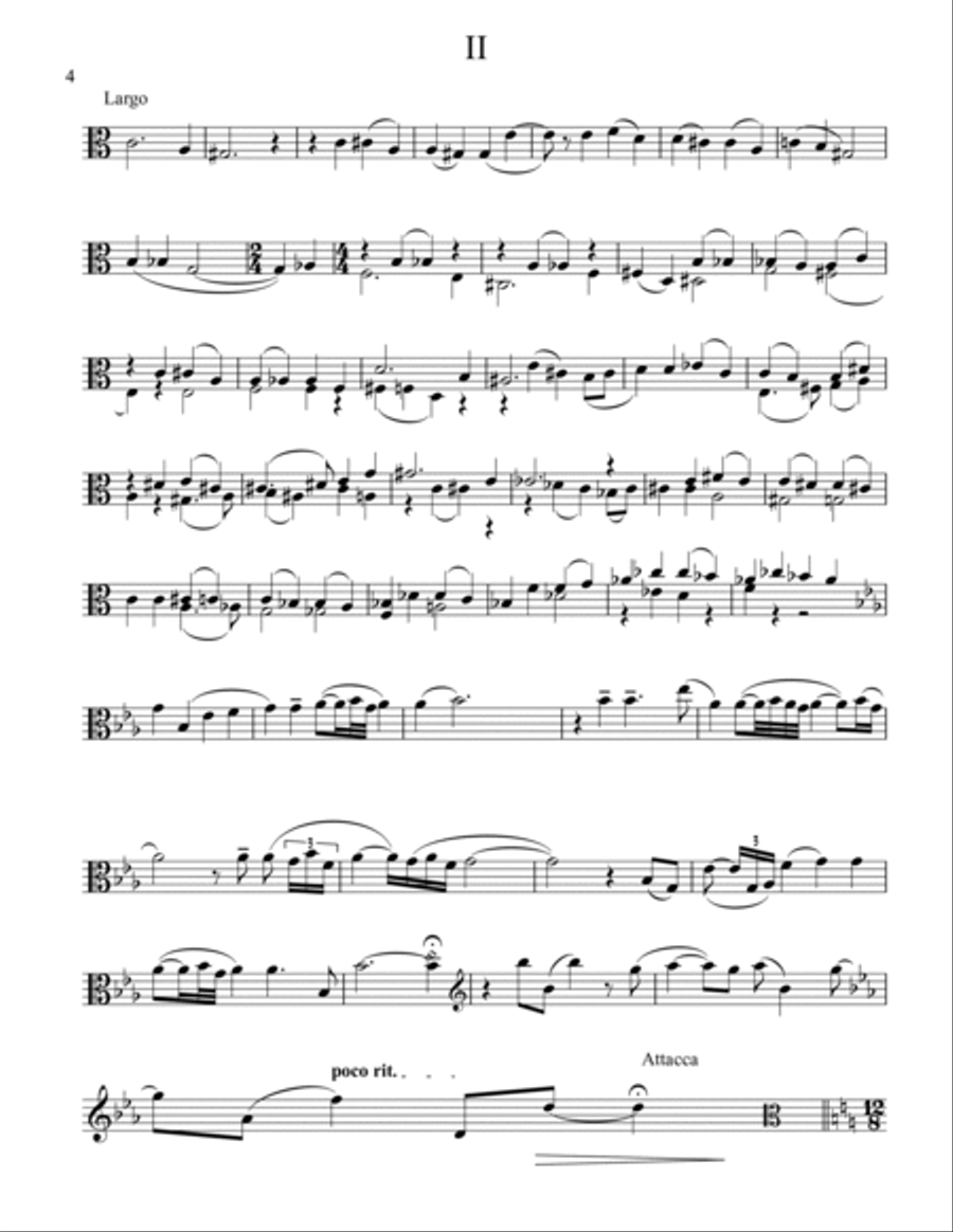 Music for Unaccompanied Viola Viola Solo scores gallery preview page 4