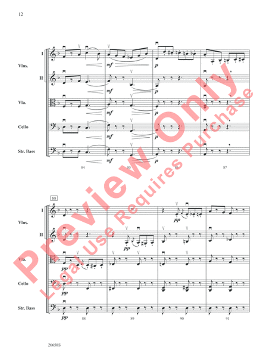 Halloween Spooktacular String Orchestra scores gallery preview page 13