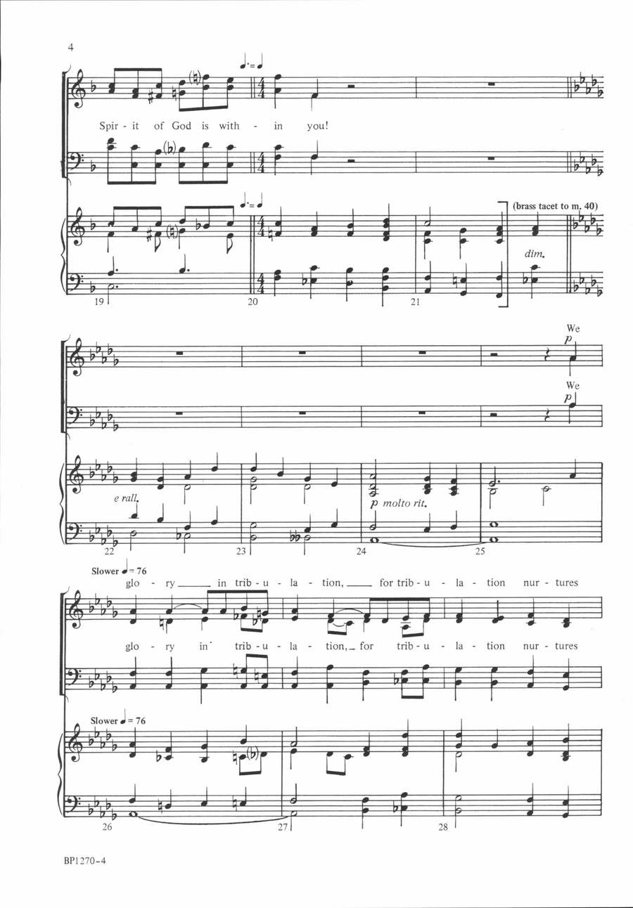 The Spirit Leads On and On 4-Part scores gallery preview page 4