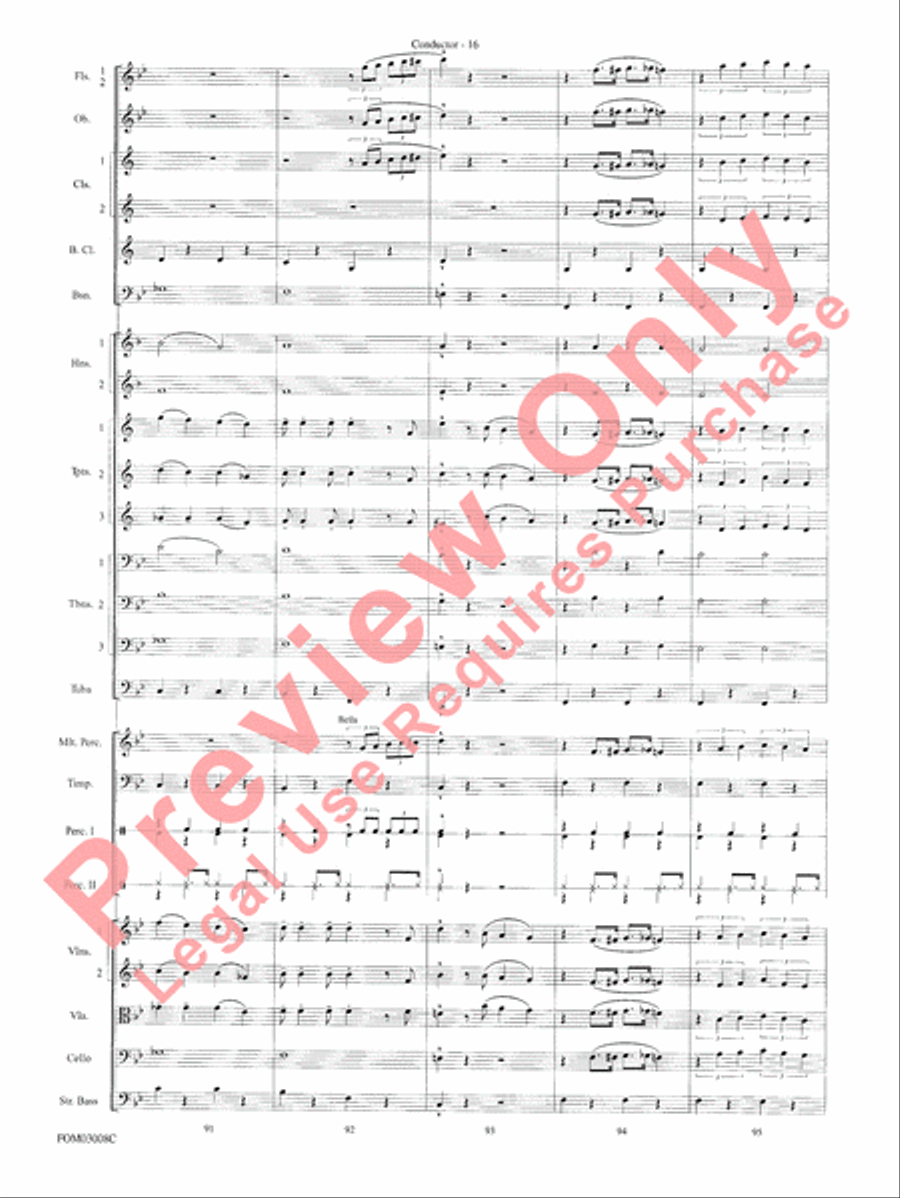 Chicago (from the musical Chicago) Full Orchestra scores gallery preview page 19