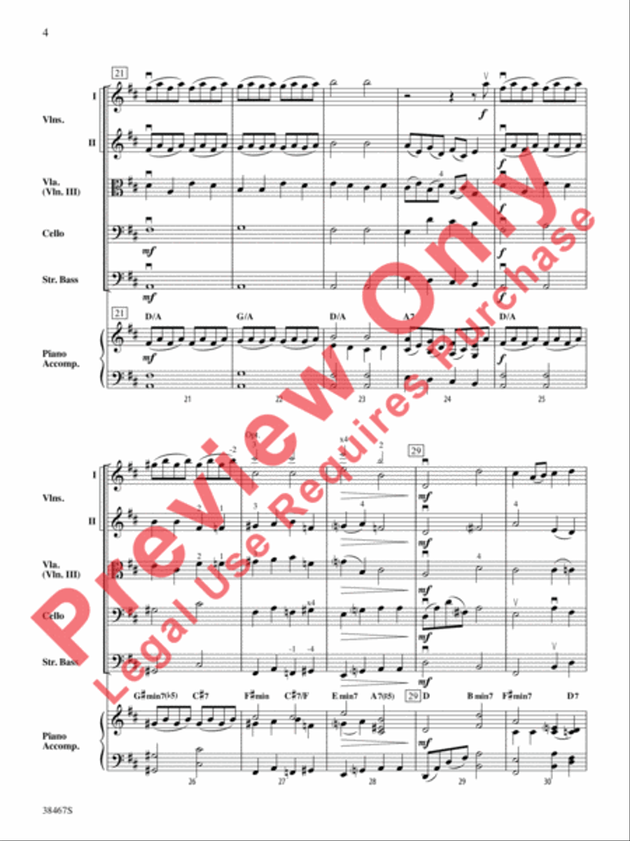 Over the Rainbow (from The Wizard of Oz) String Orchestra scores gallery preview page 5