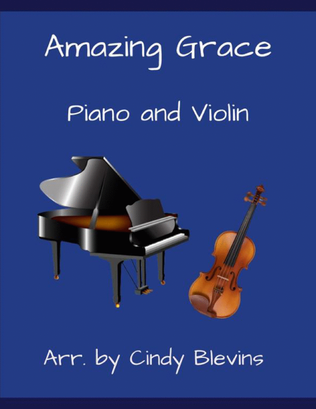 Book cover for Amazing Grace, for Piano and Violin