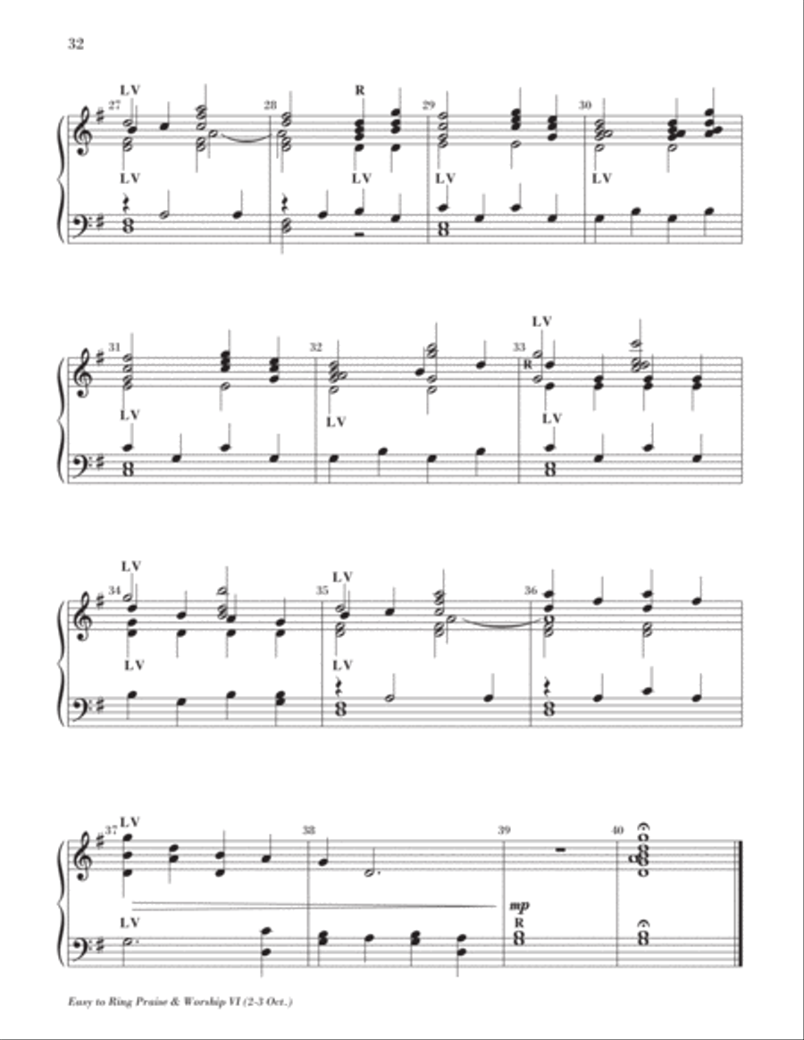 Easy to Ring Praise and Worship 3-Octaves scores gallery preview page 35