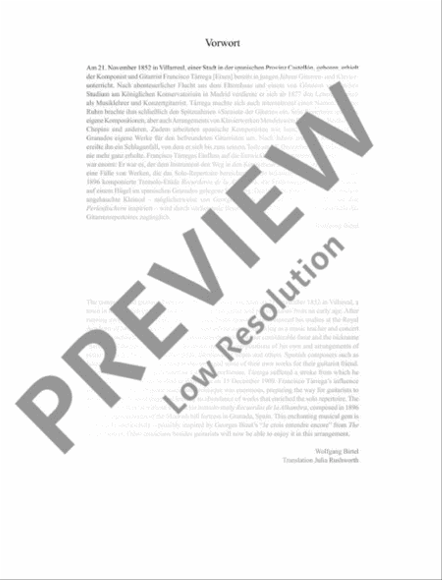 Recuerdos de la Alhambra Piano Accompaniment scores gallery preview page 3