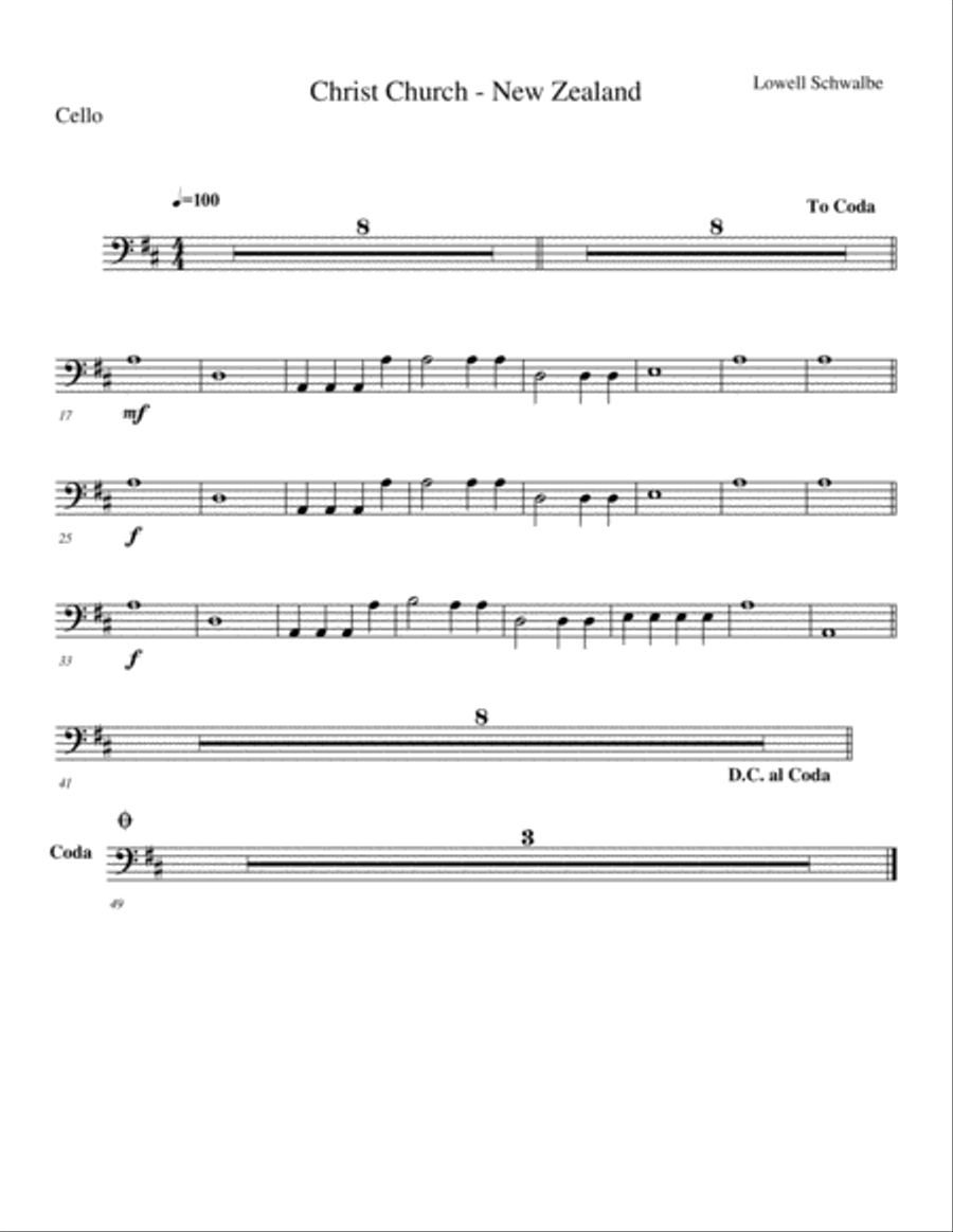 Christ Church of New Zealand Full Orchestra scores gallery preview page 3