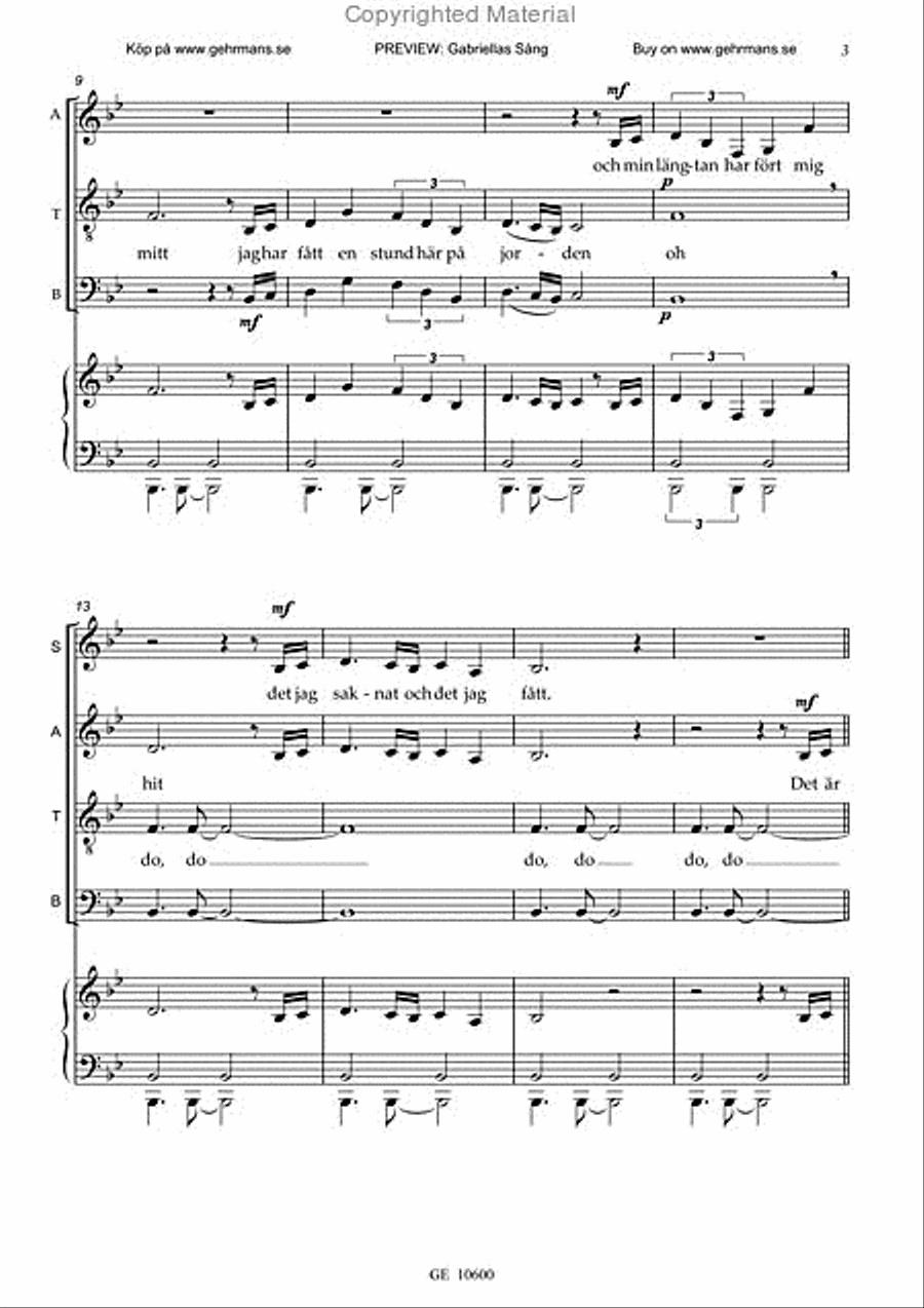 Gabriellas sang 4-Part scores gallery preview page 8