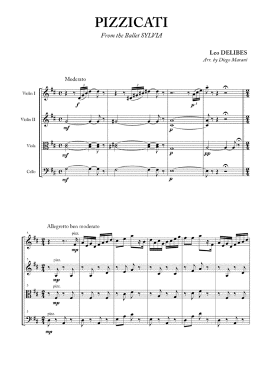 Pizzicati for String Quartet String Quartet scores gallery preview page 3