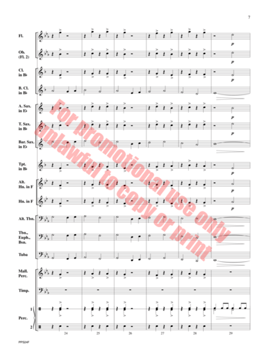 Mammoth Concert Band scores gallery preview page 8