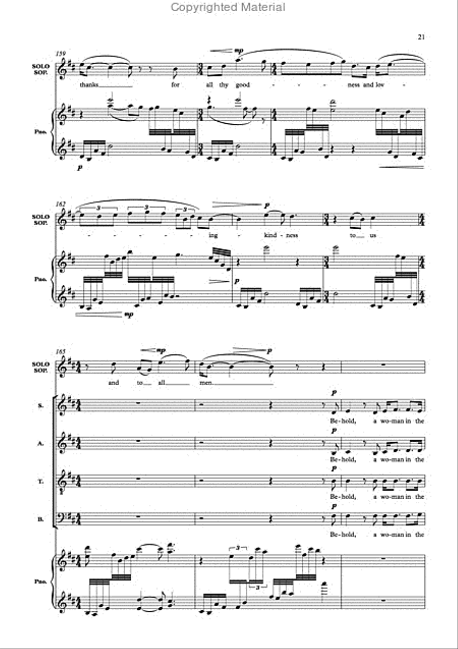 The Passion of our Lord Jesus Christ 4-Part scores gallery preview page 7
