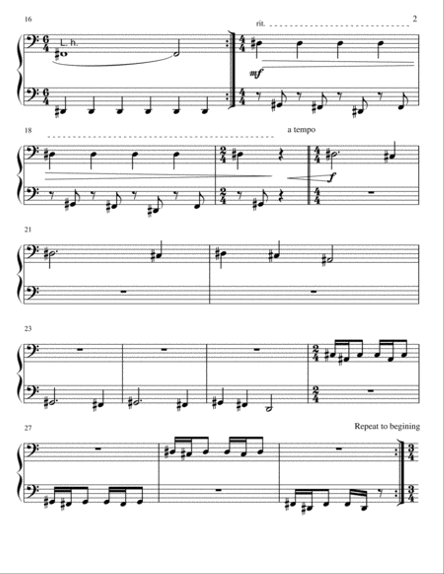 The Pow Wow War Dance The Pow Wow War Dance Piano Solo scores gallery preview page 2