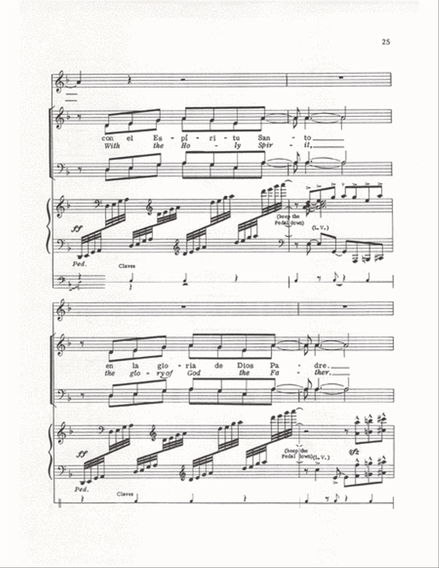 The Cuban Mass (Vocal Score) 4-Part scores gallery preview page 22