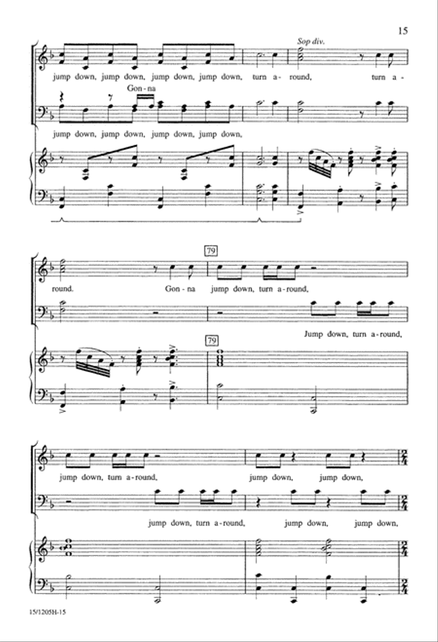 American Folk Rhapsody 4-Part scores gallery preview page 15