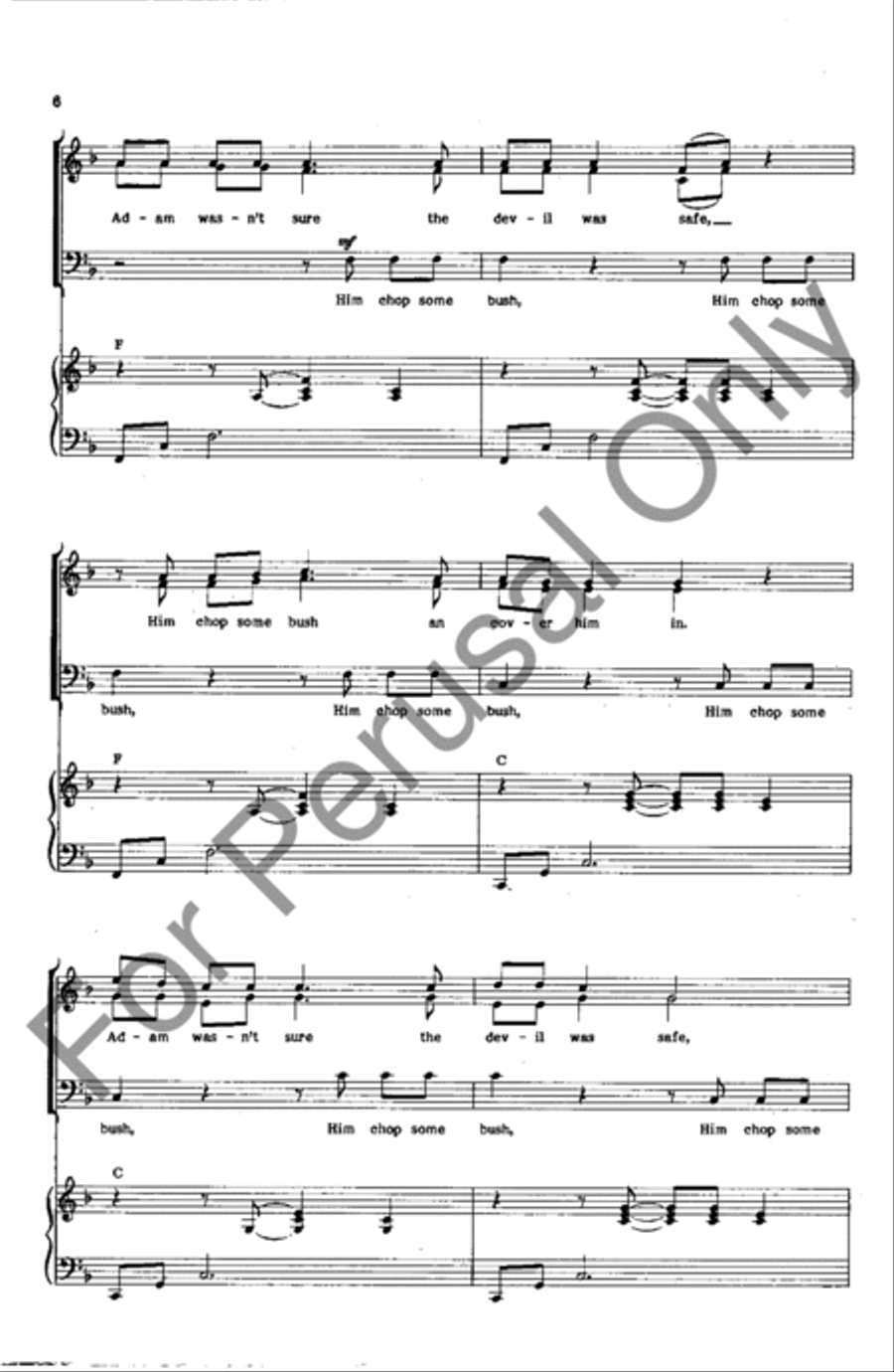 Dig A Hole 3-Part scores gallery preview page 6