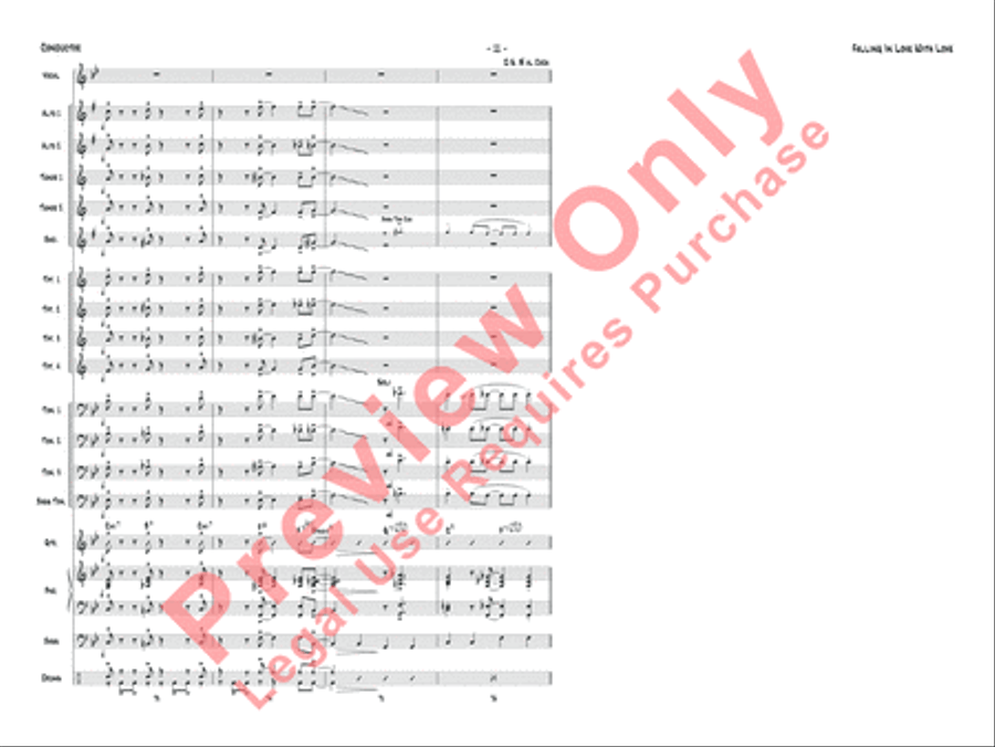 Falling in Love with Love Jazz Ensemble scores gallery preview page 14