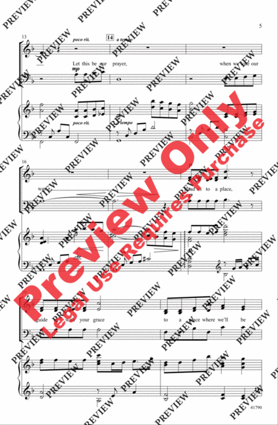 The Prayer 3-Part scores gallery preview page 5
