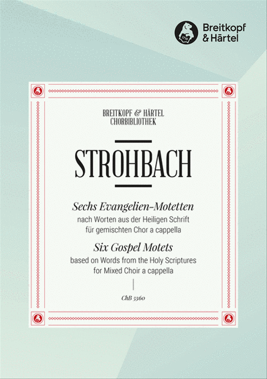 6 Evangelien-Motetten A Cappella scores gallery preview page 1