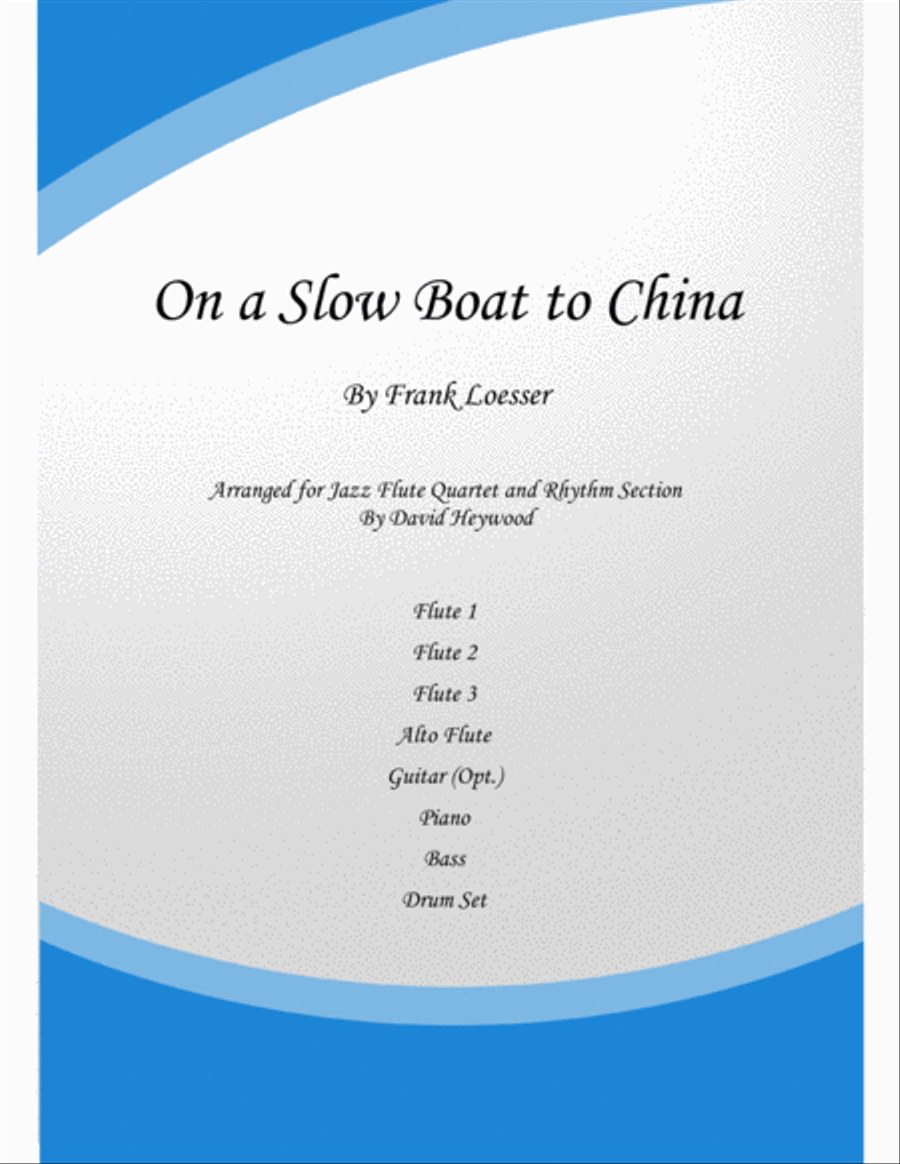 On A Slow Boat To China Large Ensemble scores gallery preview page 1