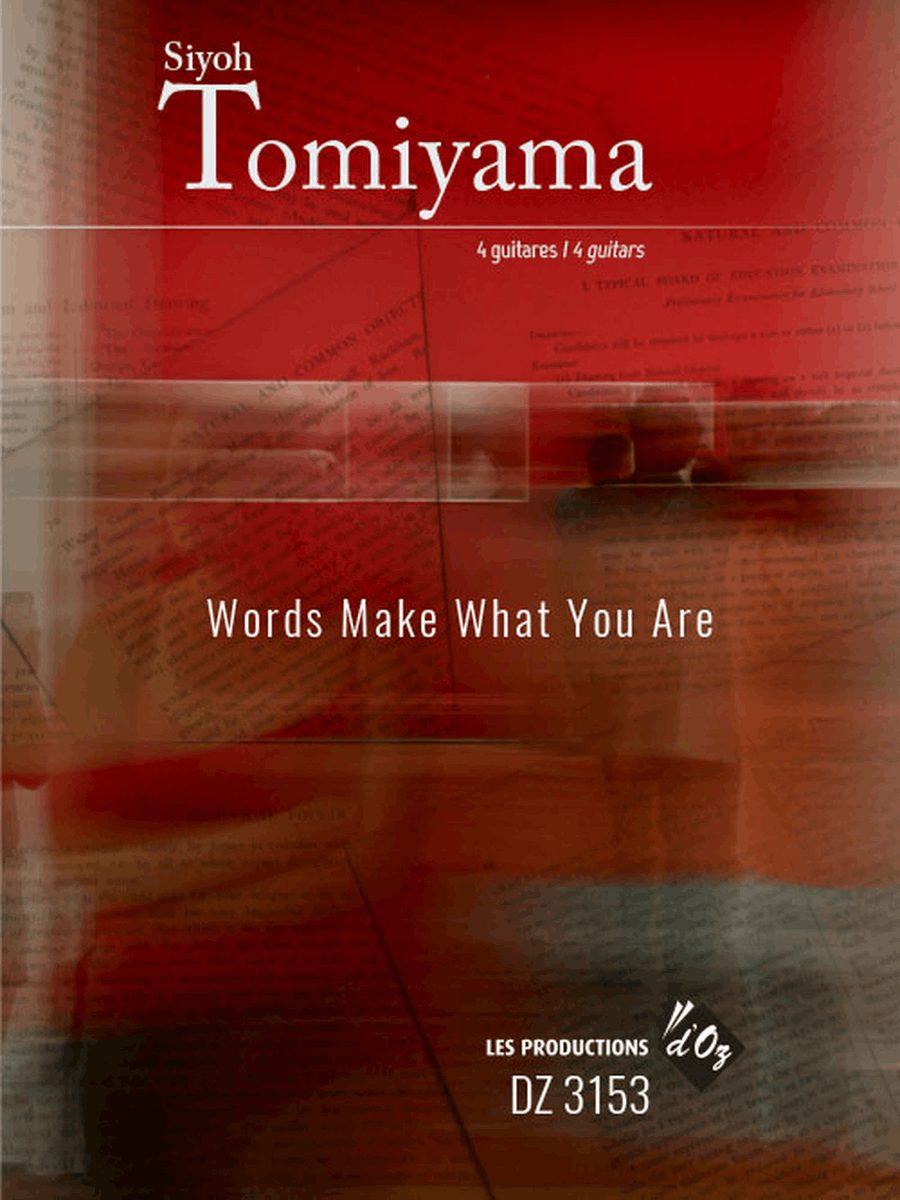 Words Make What You Are Words Make What You Are Guitar Ensemble scores gallery preview page 1