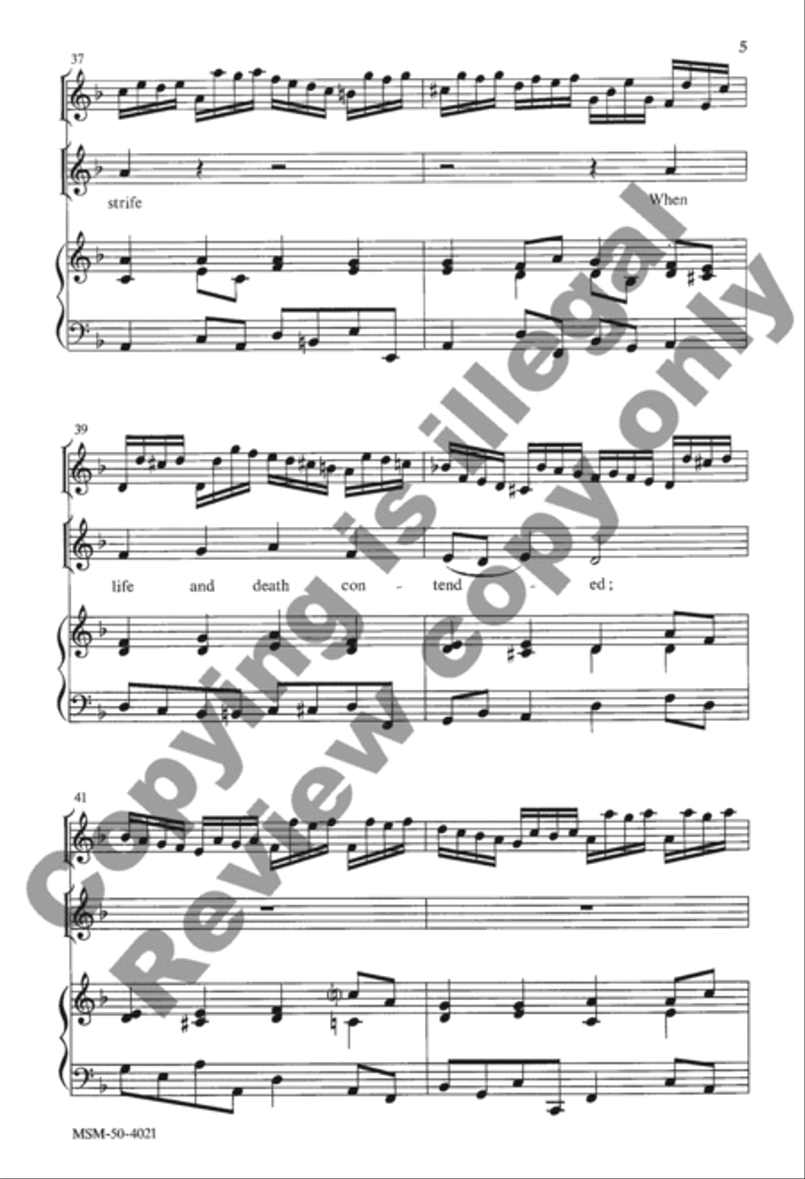 Christ Jesus Lay in Death's Strong Bands 4-Part scores gallery preview page 15