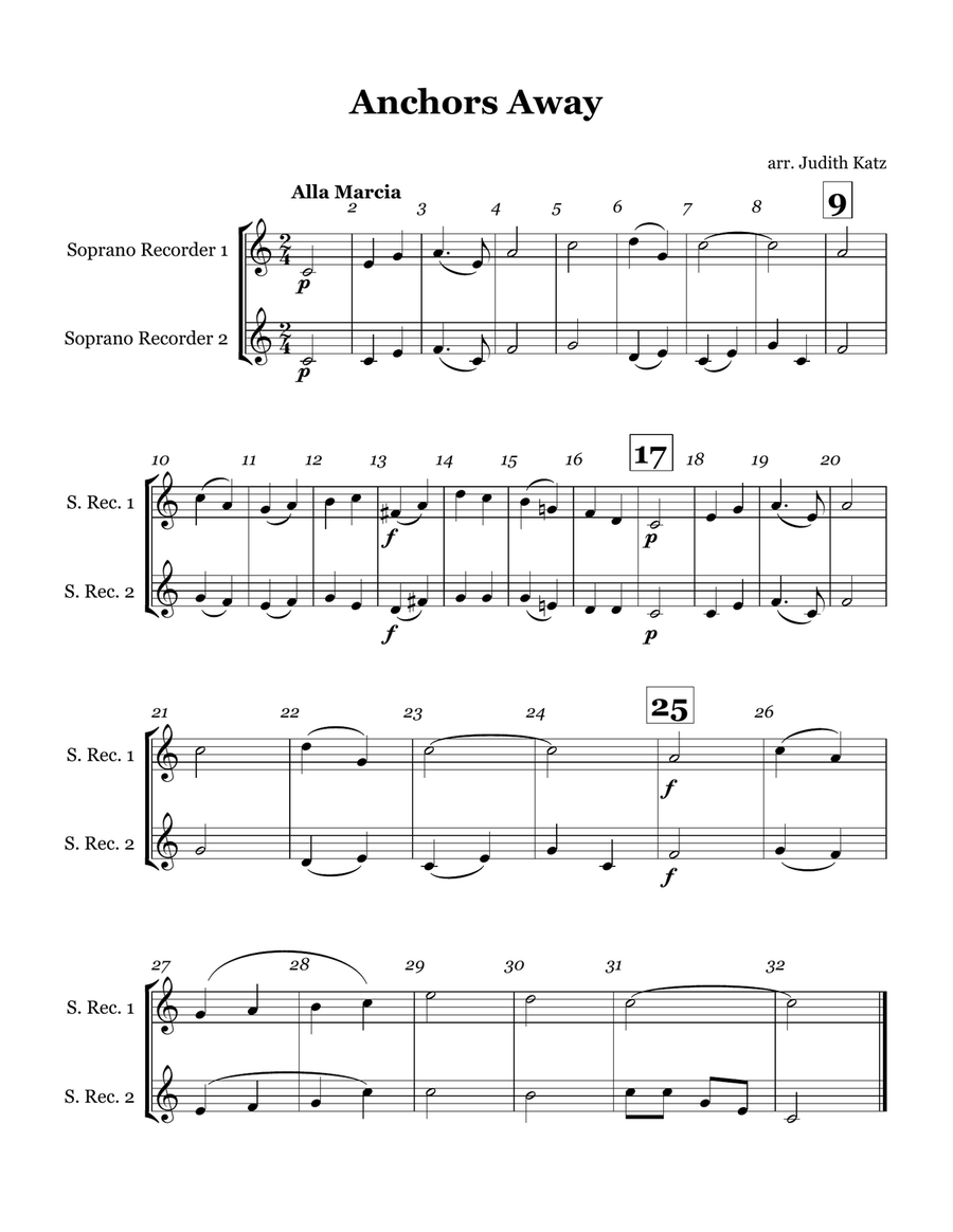 Recorder Duet Collection Woodwind Duet scores gallery preview page 2