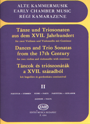 Tänze und Triosonaten aus dem 17.Jahrhundert II f