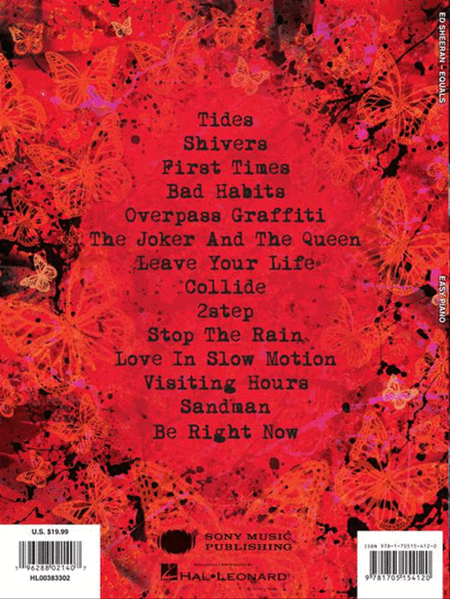 Ed Sheeran – Equals Ed Sheeran – Equals Easy Piano scores gallery preview page 7