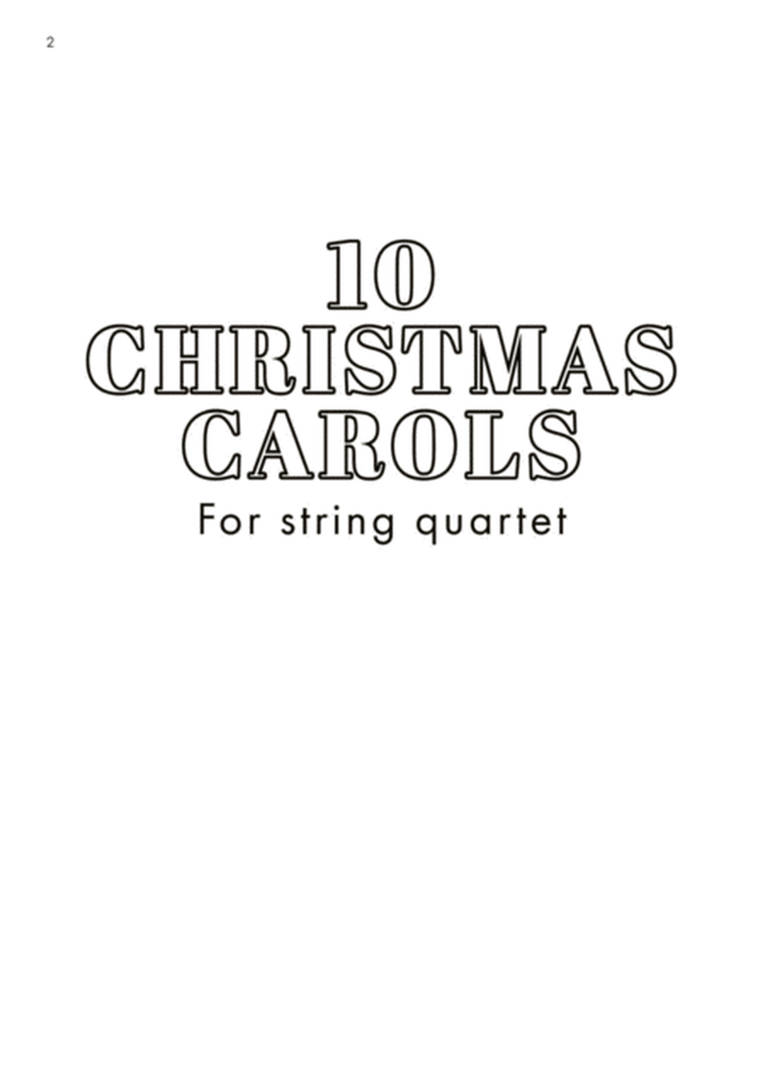 10 Christmas Carols for String Quartet, Vol. 1 - Score