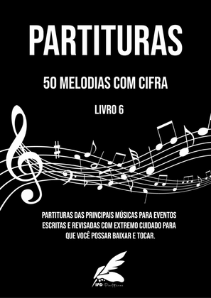Partituras - 50 Melodias com cifra - Livro 6