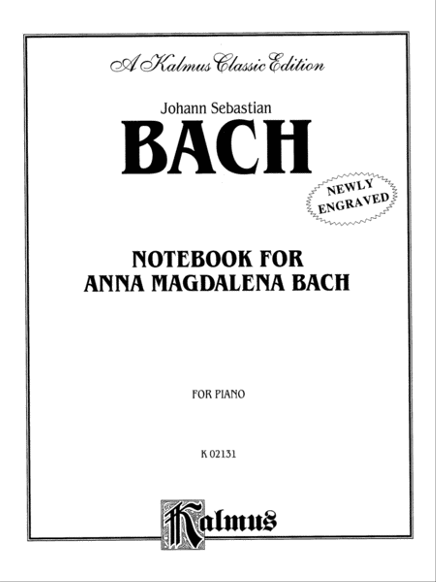 The Notebook for Anna Magdalena Bach Piano Solo scores gallery preview page 2